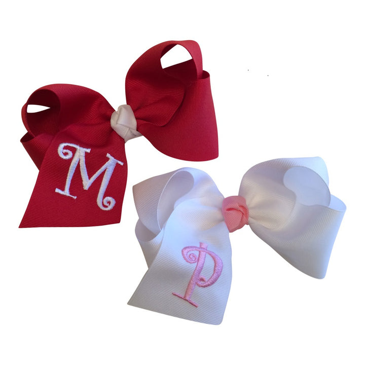 Monogrammed Large Bow